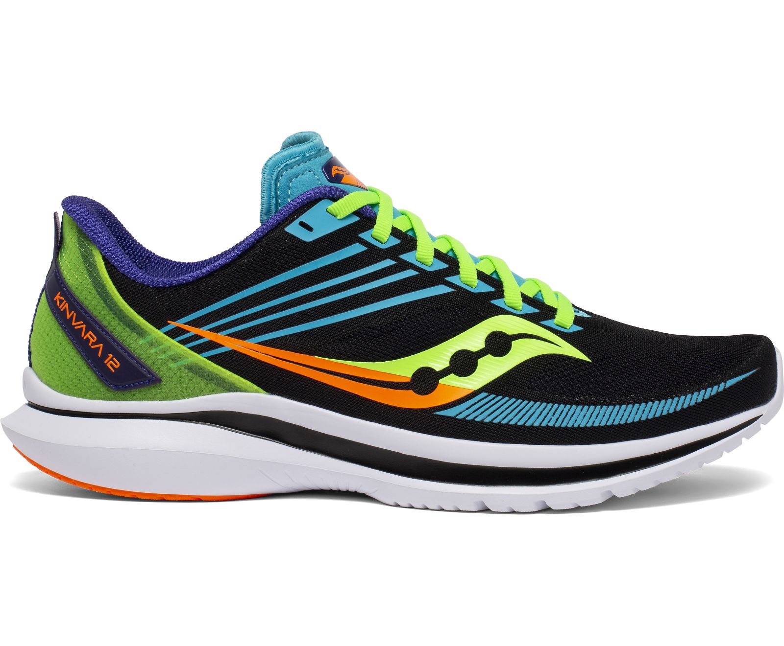 Saucony Kinvara 12 Men\'s Running Shoes Light Green / Black / Orange | Canada 526YXFU